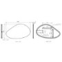 Pebble Backlit Bathroom Mirror with Battery Operated Lights 600 x 1000mm- Apollo