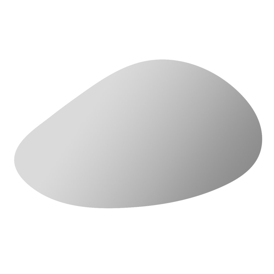 Pebble Backlit Bathroom Mirror with Battery Operated Lights 500 x 800mm - Apollo
