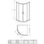 Quadrant 800mm Shower Enclosure- Fiji