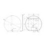 Semi Circle Backlit Heated Bathroom Mirror with Lights 1000 x 900mm - Ara