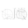 Semi Circle Backlit Heated Bathroom Mirror with Lights 800 x 700mm - Ara
