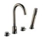 Antique Brass 4 Hole Bath Shower Mixer Tap - Arissa