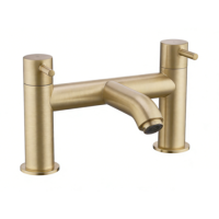 Brushed Brass Bath Mixer Tap - Arissa