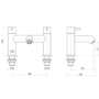Brushed Brass Bath Mixer Tap - Arissa