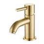 Brushed Brass Cloakroom Mono Basin Mixer Tap - Arissa