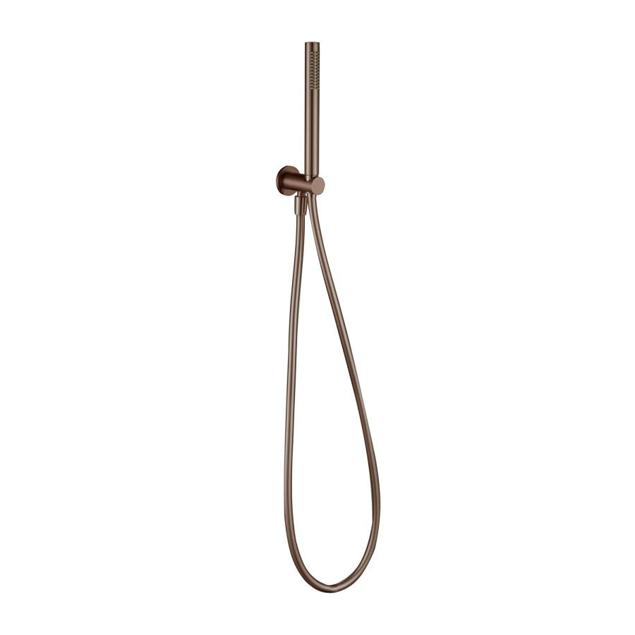 Brushed Bronze Shower Hand Shower with Wall Bracket - Arissa