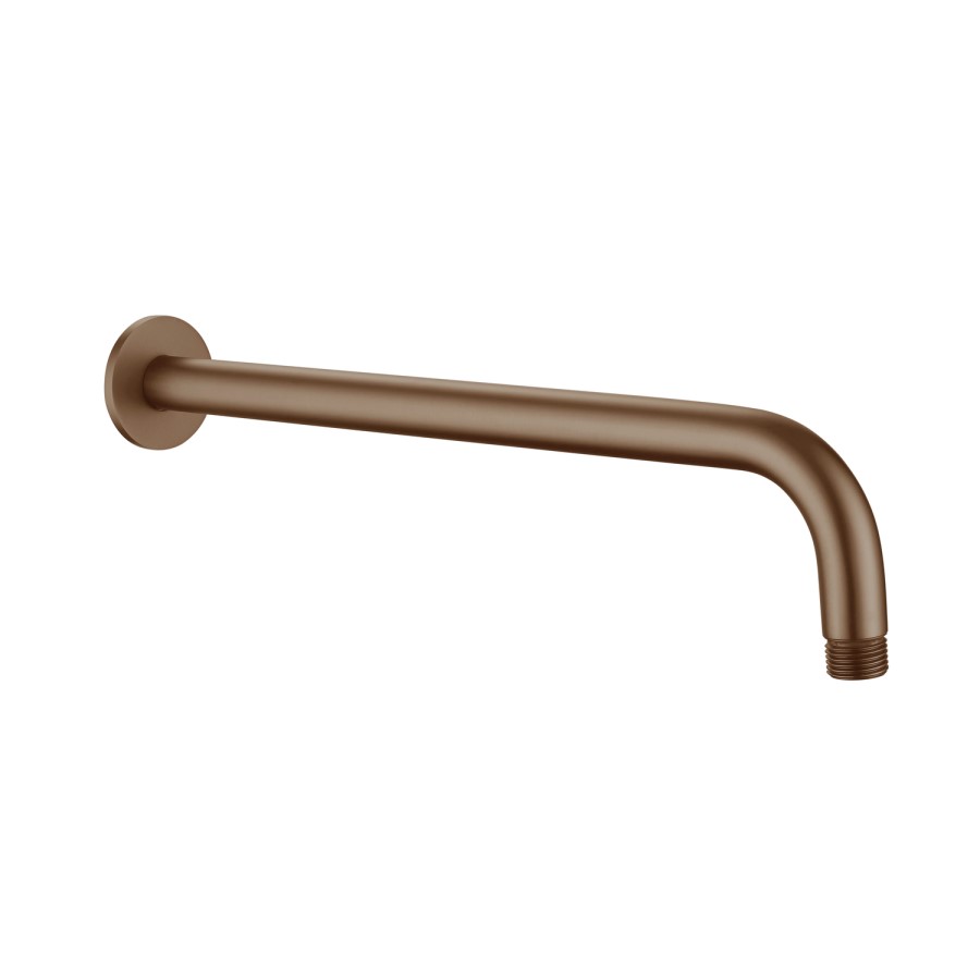 Brushed Bronze 300mm Round Shower Arm - Arissa