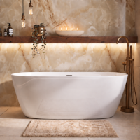 Freestanding Double Ended Bath 1650 x 780mm - Arcus