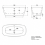 Freestanding Double Ended Bath 1650 x 780mm - Arcus
