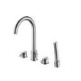 Chrome 4 Hole Bath Shower Mixer Tap - Arissa