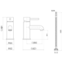 Chrome Mono Basin Mixer Tap - Arissa