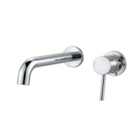 Chrome Wall Mounted Basin Mixer Tap - Arissa
