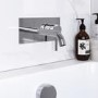 Chrome Wall Mounted Bath Tap With Backing Plate - Arissa