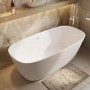 Matt White Freestanding Double Ended Bath 1650 x 780mm - Arcus