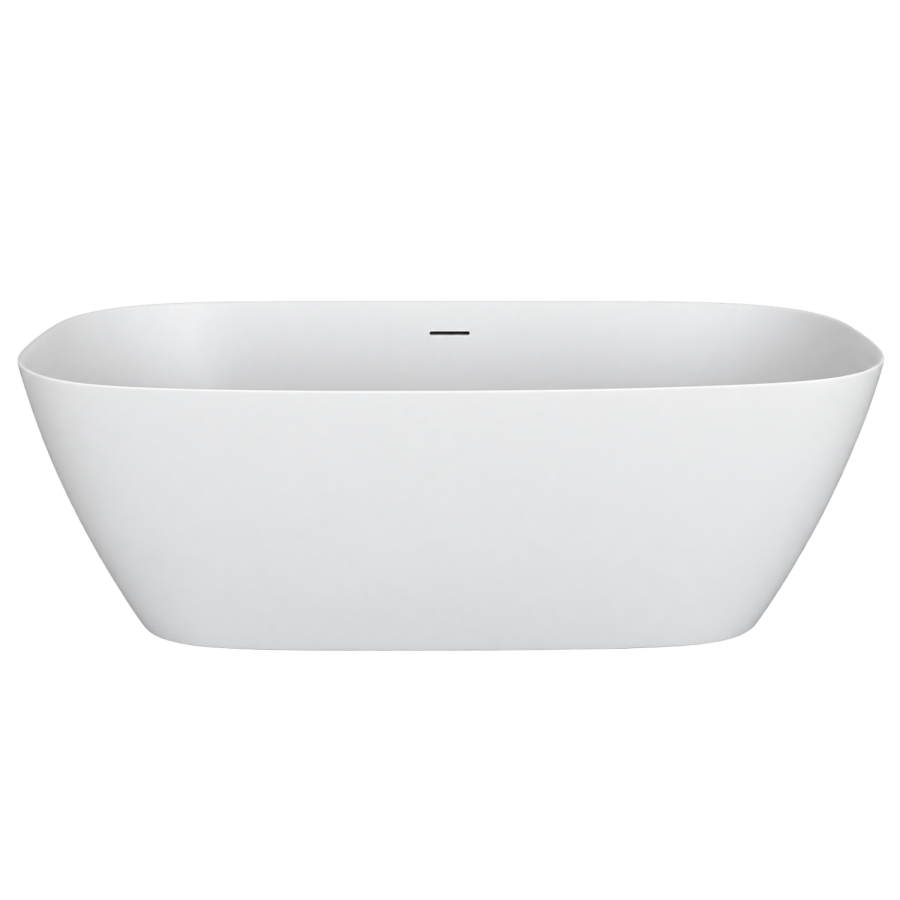 Matt White Freestanding Double Ended Bath 1650 x 780mm - Arcus