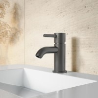 Gunmetal Cloakroom Mono Basin Mixer Tap - Arissa