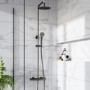 Gunmetal Grey Shower Bath and Basin Tap Set - Arissa