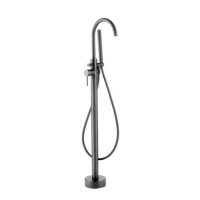 GRADE A1 - Gunmetal Freestanding Bath Mixer Tap - Arissa
