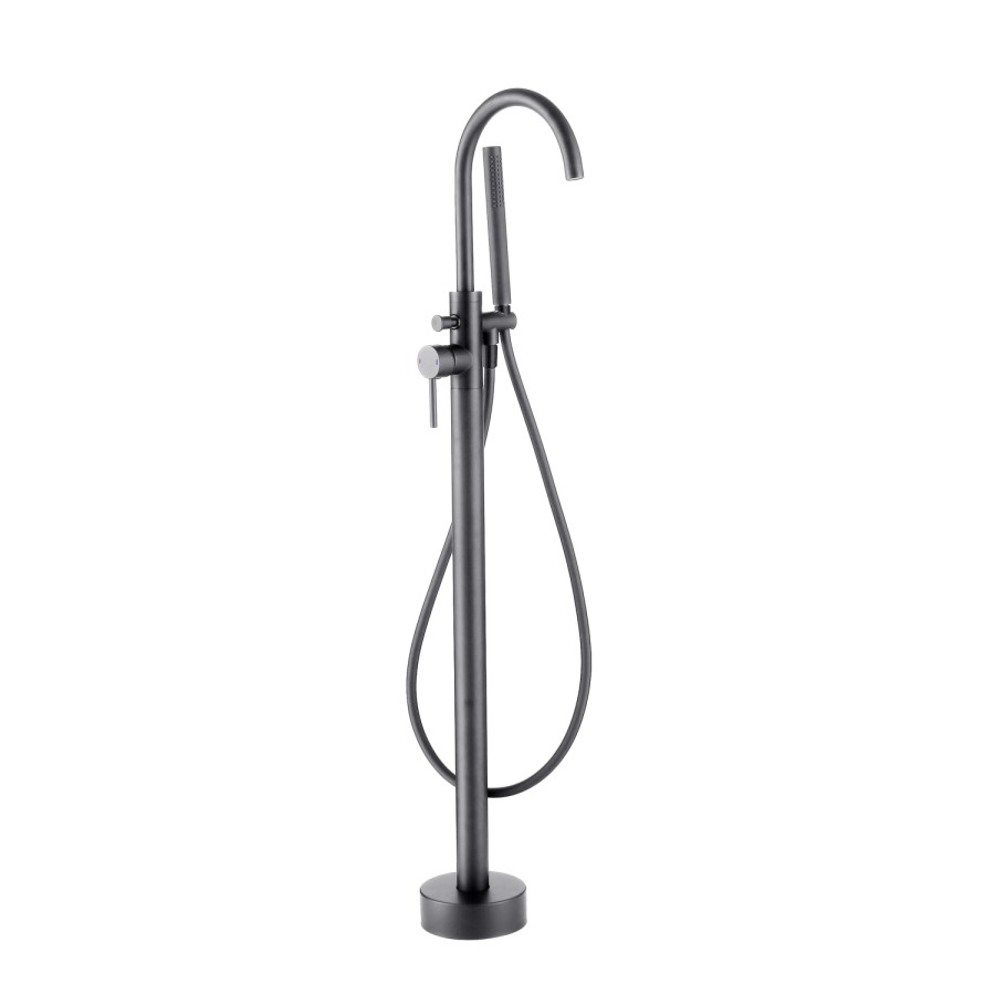GRADE A1 - Gunmetal Freestanding Bath Mixer Tap - Arissa