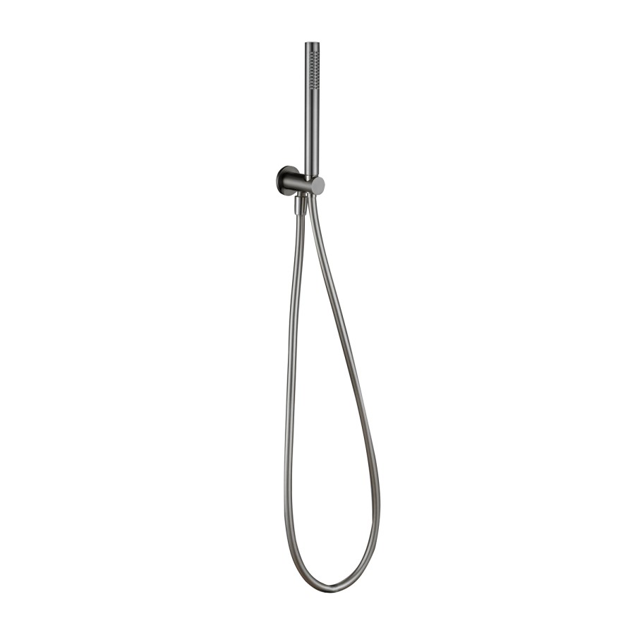 Gunmetal Grey Shower Hand Shower with Wall Bracket - Arissa