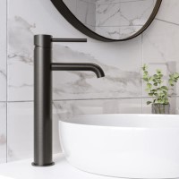 Gunmetal Tall Mono Basin Mixer Tap - Arissa