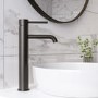 Gunmetal Tall Mono Basin Mixer Tap - Arissa