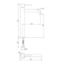 Gunmetal Tall Mono Basin Mixer Tap - Arissa