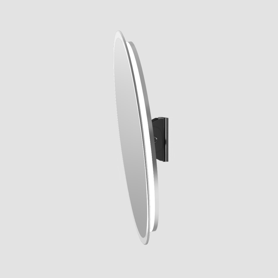 Round Tiltable Bathroom Mirror with Lights 600mm - Arissa