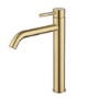 ALMOST PERFECT - Brushed Brass Tall Mono Basin Mixer Tap - Arissa