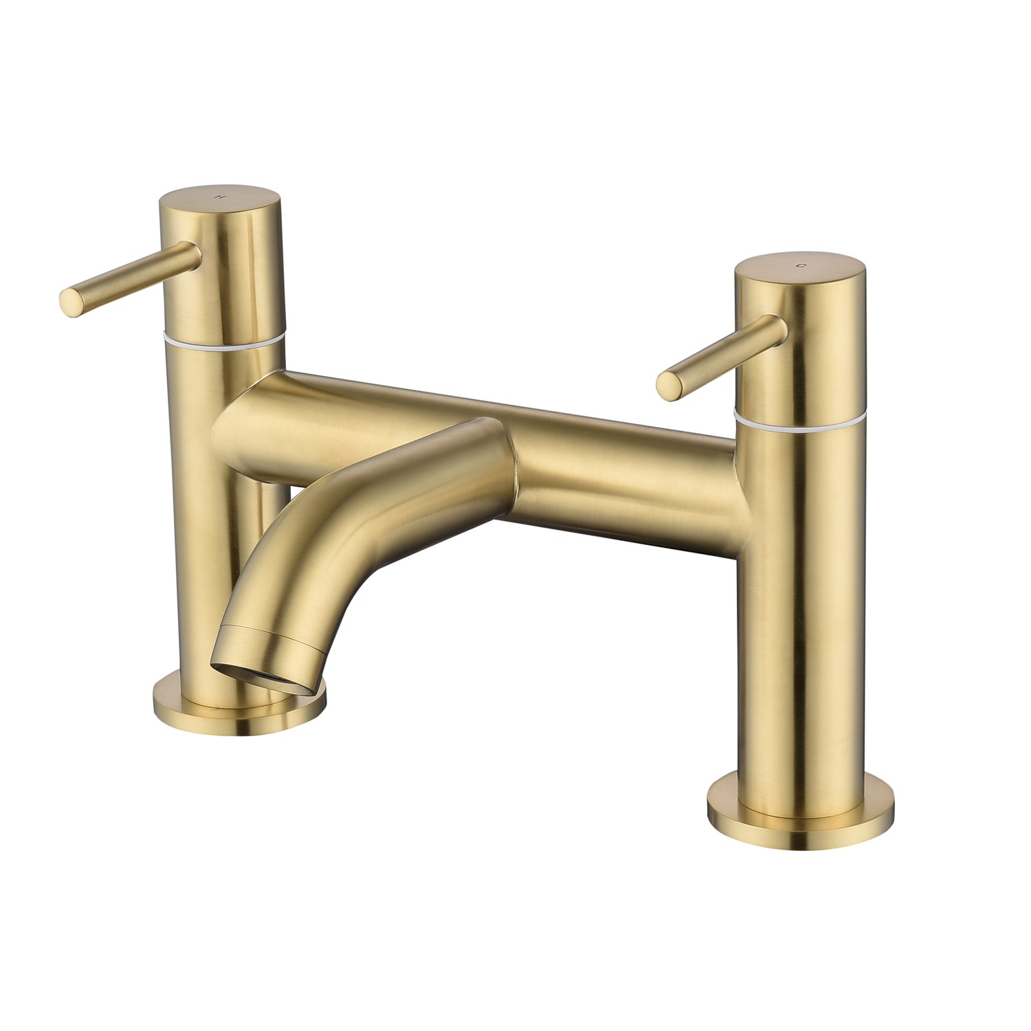 Brushed Brass Bath Mixer Tap - Arissa - Better Bathrooms
