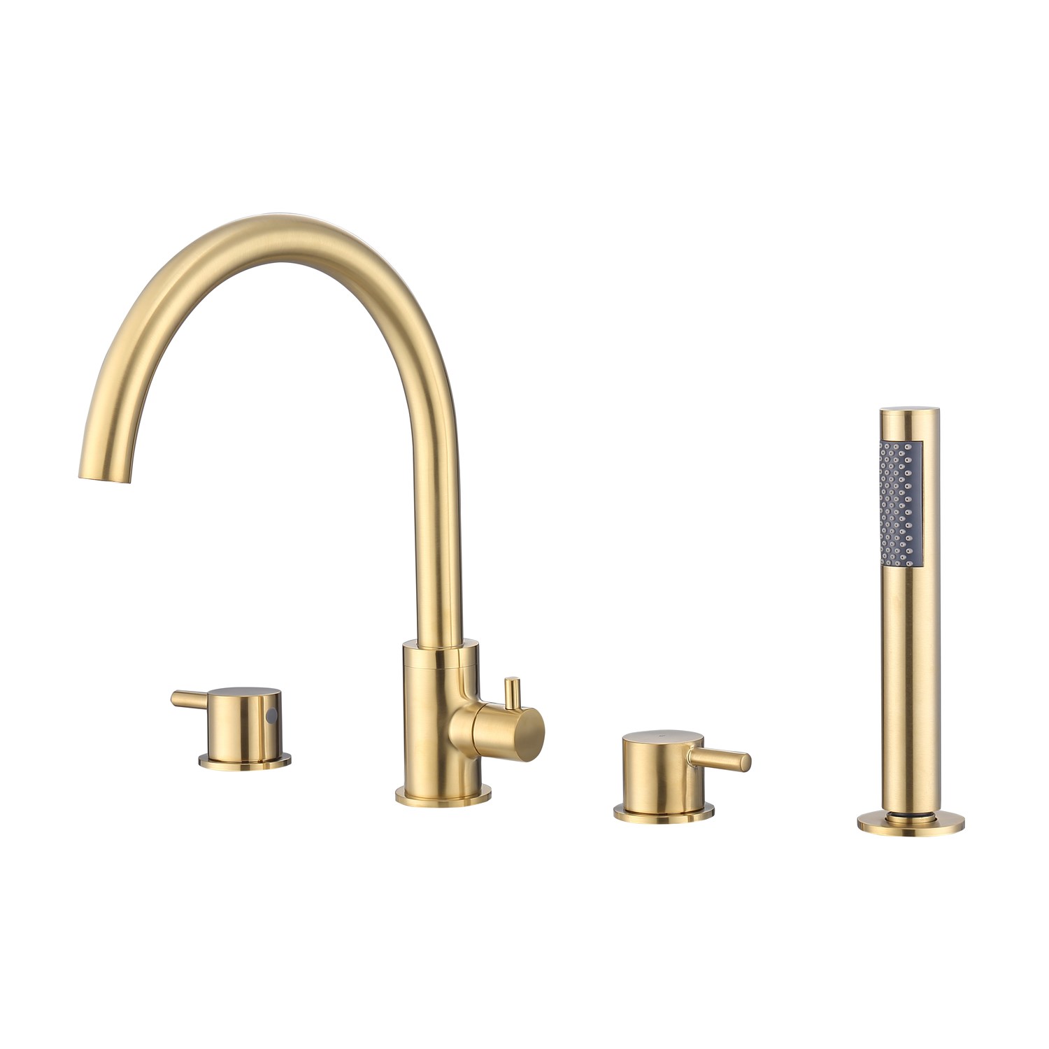 Arissa Brass Brushed 4 Hole Bath Shower Mixer Tap