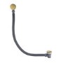GRADE A1 - Brushed Brass Easy Clean Click Clack Bath Waste with Overflow - Arissa
