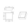 Brass Shower Niche 305 x 305mm - Arissa