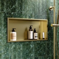 Brass Shower Niche 610 x 305mm - Arissa Brass Shower Niche 610 x 305mm - Arissa
