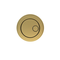 Arissa Brushed Brass Manual Push Button - To Use with Concealed Cistern MANCONCIS
