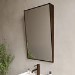 Rectangular Bronze Angled Bathroom Mirror 500 x 800mm - Arissa