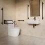 Bronze Bathroom Grab Rail 450 x 77mm - Arissa