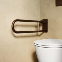 ONLY OPENED - Bronze Folding Bathroom Grab Rail 600 x 160mm - Arissa