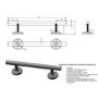 Bronze Bathroom Grab Rail 700 x 77mm - Arissa