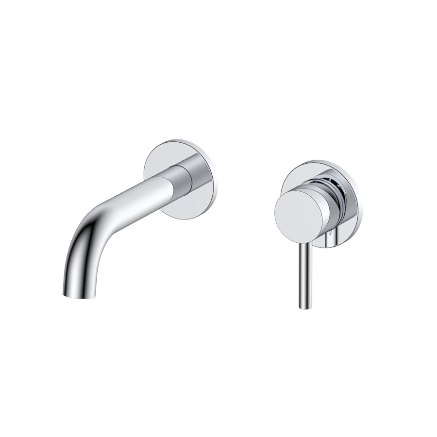 GRADE A1 - Arissa Round Chrome Wall Mounted Basin Mixer Tap