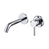 GRADE A1 - Chrome Wall Mounted Basin Mixer Tap - Arissa