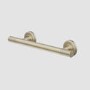 Brass Knurled Bathroom Grab Rail 350 x 77mm - Arissa