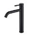 Black Tall Single Lever Mono Basin Mixer Tap - Arissa