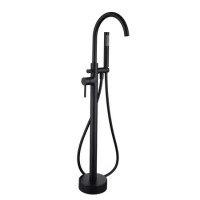 Black Freestanding Bath Shower Mixer Tap - Arissa Black Freestanding Bath Shower Mixer Tap - Arissa