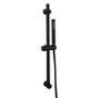 Black Round Adjustable Height Slide Rail Kit with Hand Shower - Arissa