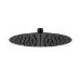 Black 250mm Round Rainfall Shower Head - Arissa