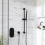 GRADE A2 - Black Shower Outlet Elbow for Concealed Showers - Arissa
