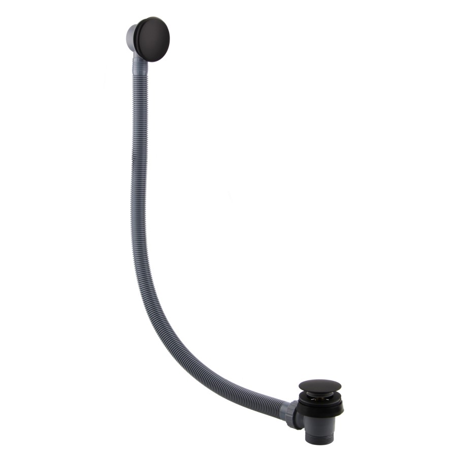 Black Easy Clean Click Clack Bath Waste with Overflow - Arissa
