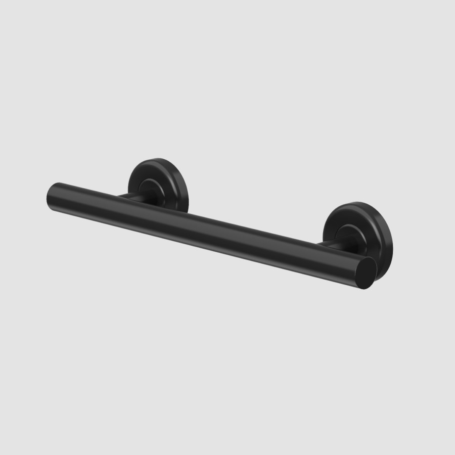 Black Bathroom Grab Rail 350 x 77mm - Arissa