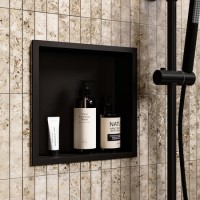 Black Shower Niche 305 x 305mm - Arissa Black Shower Niche 305 x 305mm - Arissa